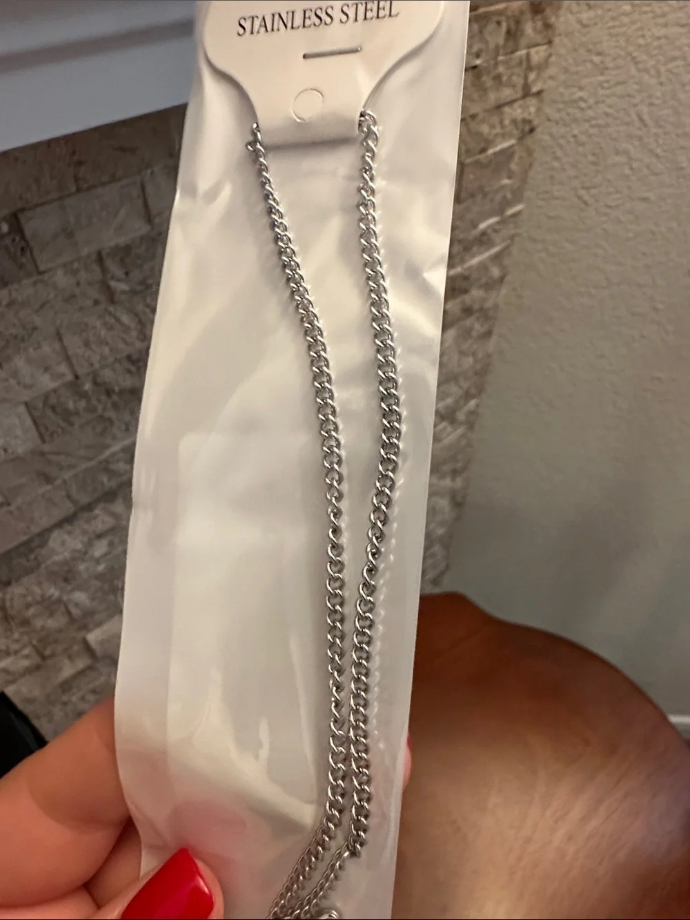 Fashion Jewelry Silver-Tone Cross Pendant Necklace